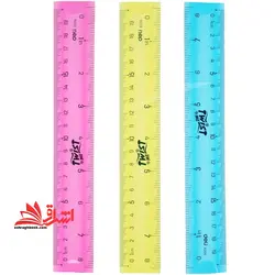 خط کش ۲۰ سانتی Dual ruler yocoo no ۶۲۰۸ آبی رنگ ژله ای