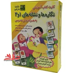 کارت کتاب آموزشی نگاره ها و نشانه های ۱و۲ به همراه روش تدریس