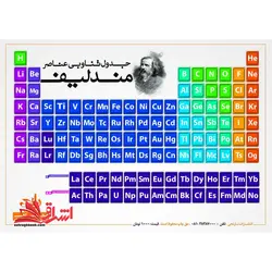 جدول تناوبی عناصر مندلیف سایز بزرگ A۵