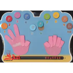 پازل چوبی (انگشت شمار دست)،(2زبانه،دهکده)