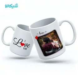 ماگ عاشقانه طرح دوستت دارم - شیکالو