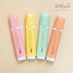 هایلایتر پاستیلی بسته 4 رنگ Sugar color - شیکالو