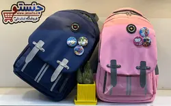 کیف مدرسه فانتزی دخترانه و پسرانه (کوله پشتی) پیکسل دار  کد 495 BACKPACK
