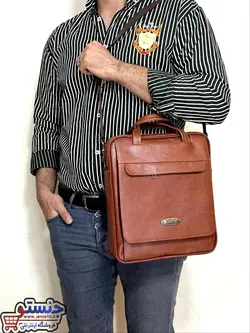 کیف اداری مردانه دوشی و دستی ایستاده DIPLOMAT چرم men bag کد 632