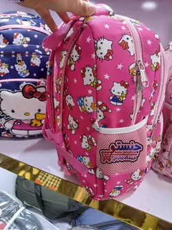 کیف مدرسه دخترانه جامدادی دار فانتزی hello kitty کد 140294
