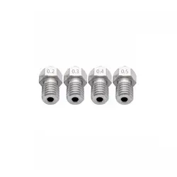 نازل (0.6MM) استیل اکسترودر Mk8 فیلامنت 1.75میلیمتر / 0.6mm Mk8 Nozzle Sainless Steel 1.75mm