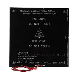هیت بد آلومینیومی MK2A با ابعاد 300×300 میلی متر / MK2A Aluminum HeatBed 300×300mm