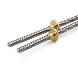 لید اسکرو 1 متری T8 به همراه مهره / Lead Screw Tr8X8 with nut 1000mm