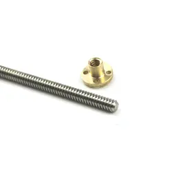 لید اسکرو 1 متری T8 به همراه مهره / Lead Screw Tr8X8 with nut 1000mm