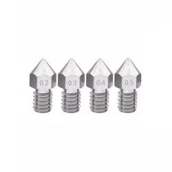 نازل (0.3MM) استیل اکسترودر Mk8 فیلامنت 1.75میلیمتر / 0.3mm Mk8 Nozzle Sainless Steel 1.75mm