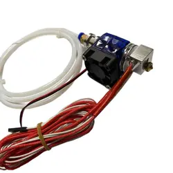 هات اند بودن E3D ورژن 5 دارای پوشش و فن و رابط پنوماتیک و لوله تفلونی 1 متری / E3D V5 J-head Hotend Bowden Full Set with Fan,PTFE Tubing for 1.75mm