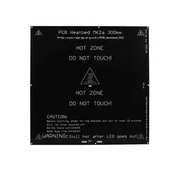 هیت بد ( PCB Heated Bed ) MK2A با ابعاد 300×300 میلی متر / MK2A PCB HeatBed 300*300mm