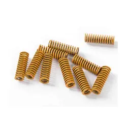 فنر زرد رنگ تنظيم سطح هيت بد پرينتر سه بعدی / Yellow strong spring OD10x25mm