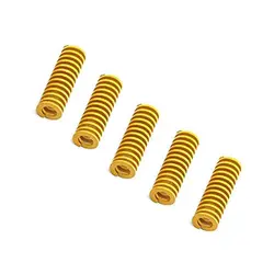 فنر زرد رنگ تنظيم سطح هيت بد پرينتر سه بعدی / Yellow strong spring OD10x25mm