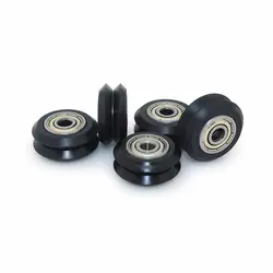 چرخ هرزگرد روباتيکی دو بلبرینگی وی اسلات / Openbuilds POM DUAL V wheel