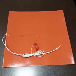 هیت بد (ميز گرم) سيليکونی با ابعاد 500×500 میلیمتر / Silicone Heat Bed 500×500mm