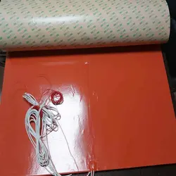 هیت بد (ميز گرم) سيليکونی با ابعاد 800×800 میلیمتر / Silicone Heat Bed 800×800mm