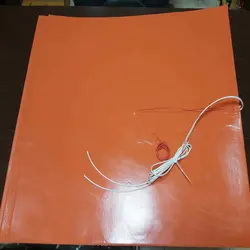 هیت بد (ميز گرم) سيليکونی با ابعاد 800×800 میلیمتر / Silicone Heat Bed 800×800mm