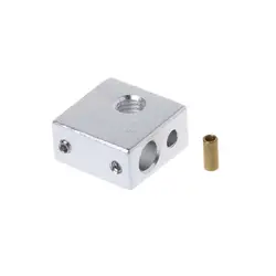 محفظه آلومینیومی Mk8 با محافظ مسی ترمیستور / MK8 Aluminium Block 20x20x10mm