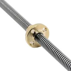 لید اسکرو 70 سانتی متری T10 به همراه مهره / Lead Screw Tr10 with nut 700mm