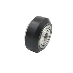 چرخ هرزگرد روباتيکی 15x5x9 میلیمتر / Plastic wheel POM with Bearings Small Models