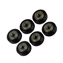 چرخ هرزگرد روباتيکی 15x5x9 میلیمتر / Plastic wheel POM with Bearings Small Models