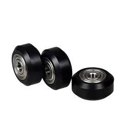 چرخ هرزگرد روباتيکی 15x5x9 میلیمتر / Plastic wheel POM with Bearings Small Models