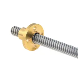 لید اسکرو 30 سانتی متری T8 به همراه مهره / Lead Screw Tr8 with nut 300mm