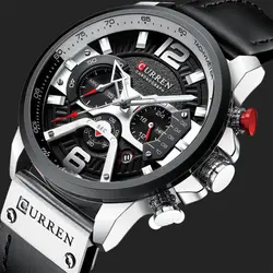 ساعت مچی کارن مردانه مشکی_سیلور مدل Curren 8329