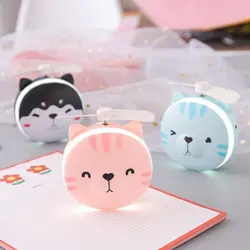 آینه و فن چراغ دار طرح خرس Cute bear mini fan with LED lamp mirror