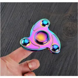 اسپینر Focus Fidget Spinner - فلزی سه پره رنگین کمانی
