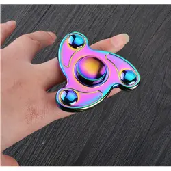 اسپینر Focus Fidget Spinner - فلزی سه پره رنگین کمانی