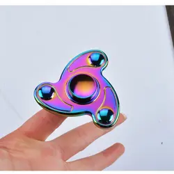 اسپینر Focus Fidget Spinner - فلزی سه پره رنگین کمانی