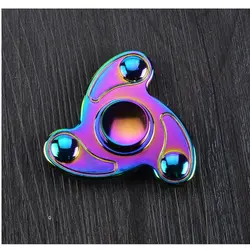 اسپینر Focus Fidget Spinner - فلزی سه پره رنگین کمانی