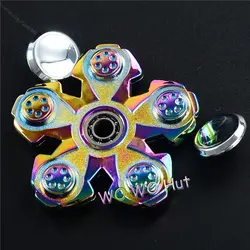 اسپینر فلزی Focus Fidget Spinner اسپینر فلزی 5 پره رنگین کمانی