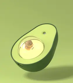 دستگاه بخور طرح آووکادو Avocado 210ML wireless desktop air humidifier