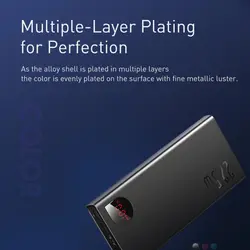 پاوربانک 20000 میلی آمپر بیسوس مدل Baseus Adaman Metal Digital Display Quick Charge Power Bank 22.5W 20000mAh PPIMDA-A06