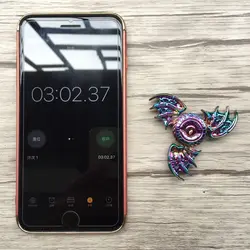 اسپینر فلزی 3 پر رنگین کمانی - Metal Luxury Fidget Spinner