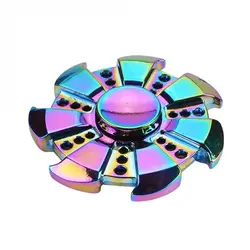 اسپینر فلزی هفت پره رنگین کمانی - Colorful Metal Fidget Spinner
