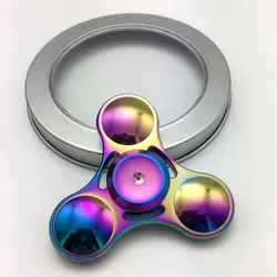 اسپینر Metal Colorfu Fidget Spinner - اسپینر فلزی سه پره رنگین کمانی