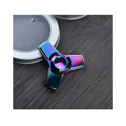 اسپینر فلزی سه پره رنگین کمانی - Colorful Metal Fidget Spinner