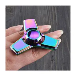 اسپینر فلزی سه پره رنگین کمانی - Colorful Metal Fidget Spinner