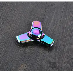 اسپینر فلزی سه پره رنگین کمانی - Colorful Metal Fidget Spinner