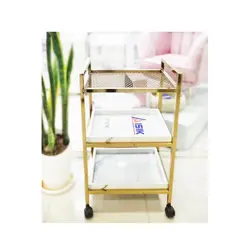 ترولی آرایشگاهی سفید کد4 - فروشگاه اینترنتی تاپ شاین