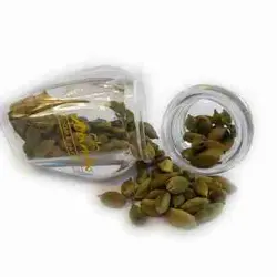 جعبه کادویی ترمه با زعفران سوپر نگین 1 عدد 5 گرم خاتم و 1 عدد هل 10 گرم خاتم و هاون و قوری