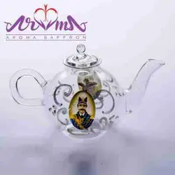 جعبه کادویی مخمل با زعفران سوپر نگین 2 عدد 5 گرم خاتم و هاون و قوری