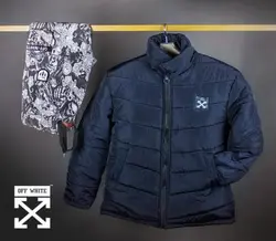 کاپشن مردانه off white مدل Silva(سورمه ای)