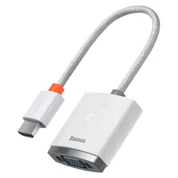 تبدیل HDMI به VGA باسئوس Baseus WKQX010001 Lite Series Adapter HDMI To VGA - فروشگاه اینترنتی کلان کامپیوتر