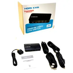کی وی ام سوییچ 4 پورت HDMI دستی مدل HK-401 - فروشگاه اینترنتی کلان کامپیوتر
