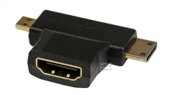 مبدل MINI HDMI،MICRO HDMI به HDMI به مدل A-3 - فروشگاه اینترنتی کلان کامپیوتر